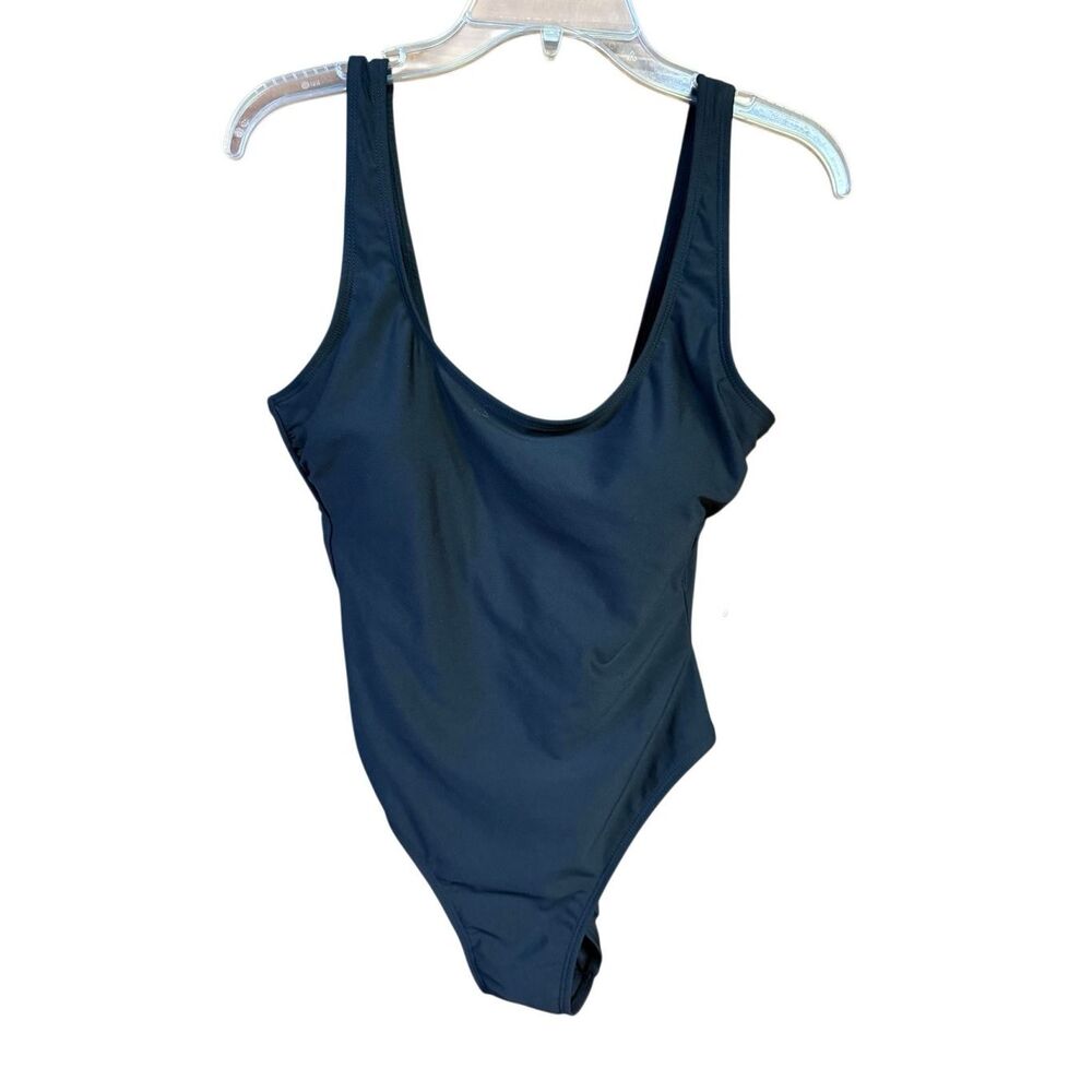 No Boundaries Basic Black One Piece Swimsuit Sz M (8-10) NWT